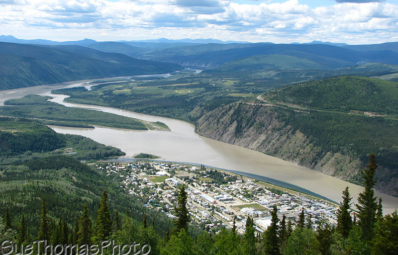 View of Dawson City from Dome Mountain, Dawson City