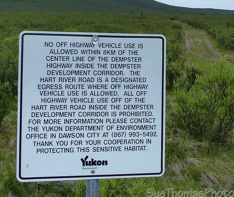 Hart Winter Road sign