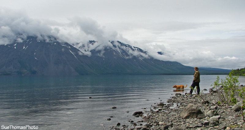 Hiking at Kathleen Lake, Kluane National Park, Yukon