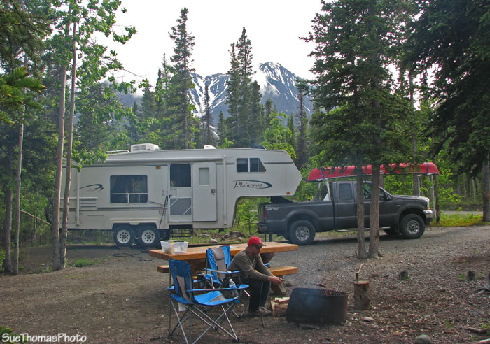 Camping at Kathleen Lake, Kluane National Park, Yukon