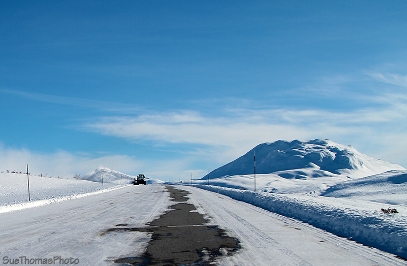 Snowplow on Haines Highway near Haines Summit