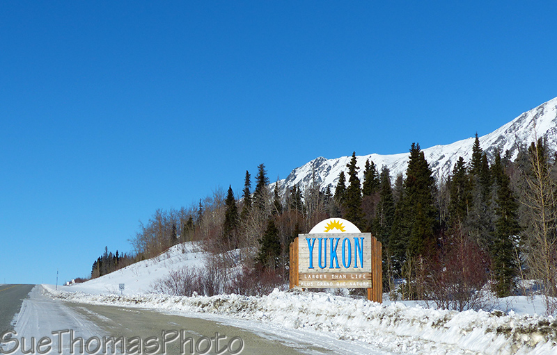 Haines Road - Yukon sign