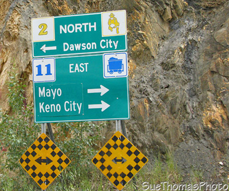 Stewart Crossing sign, Yukon