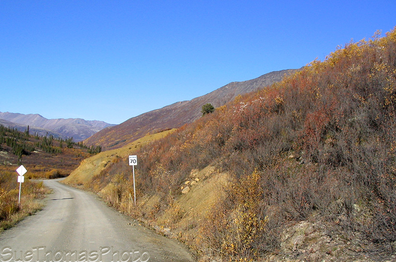 Speed limit on the Nahanni Range Road in NWT