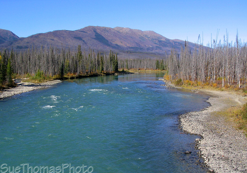 Hyland River and Nahanni Range Road in Yukon