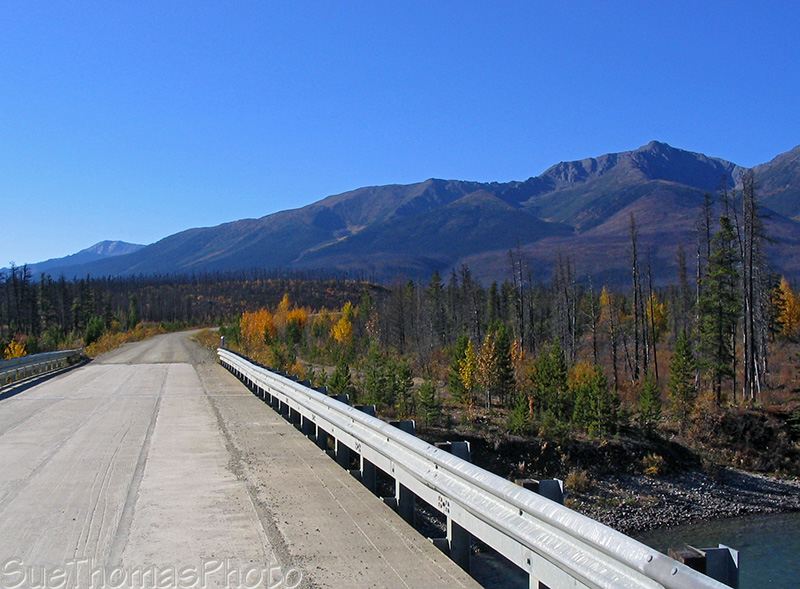Bridge over the Hyland River on the Nahanni Range Road in Yukon