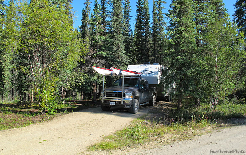 Campsite at West Fork Campground, Taylor Highway, Alaska