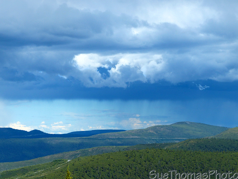 Rain threatening but blew over