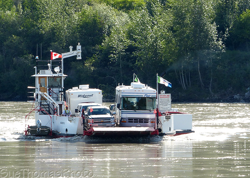 Yukon River ferry crossing