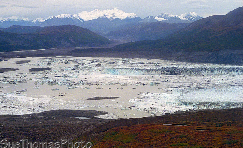 Lowell Lake at the foot of Lowell Glacier, Yukon