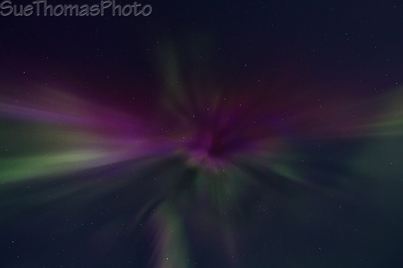 Northern lights spread